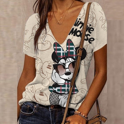 Mickey Mouse Print T-shirt